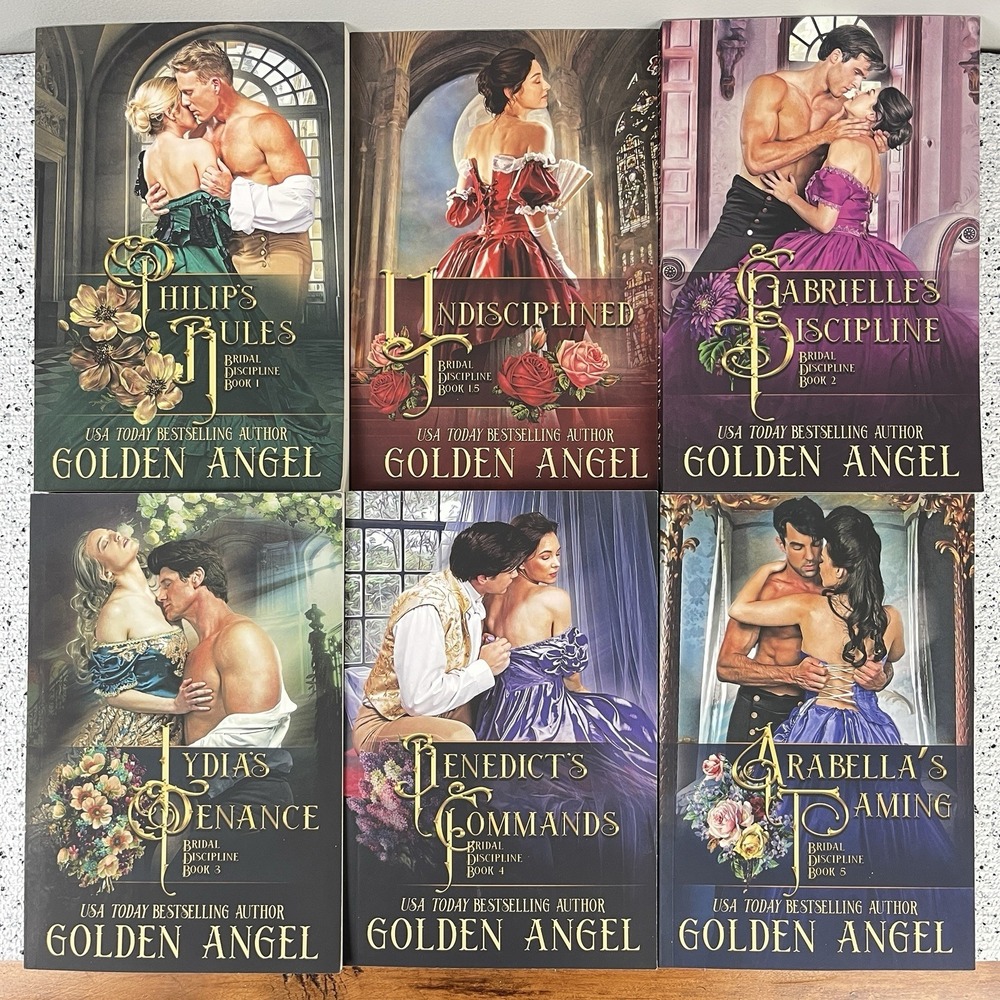 Bridal Discipline Complete Series 1,1.5,2,3,4,5 by Golden Angel Paperback Signed